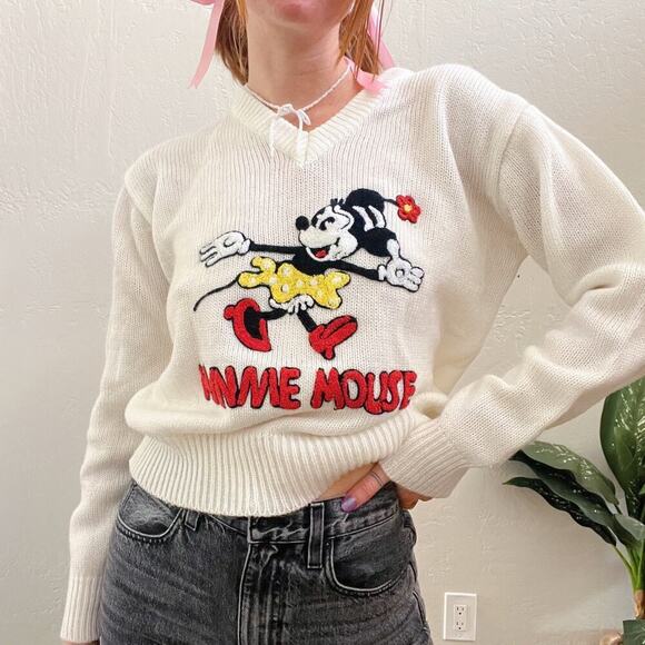 Vintage 1970/80’s Disney Minnie Mouse Sweater - Picture 1 of 6